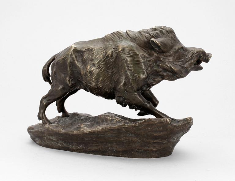 WILHELM ZWICK, skulptur, brons, Kayser. Sign.