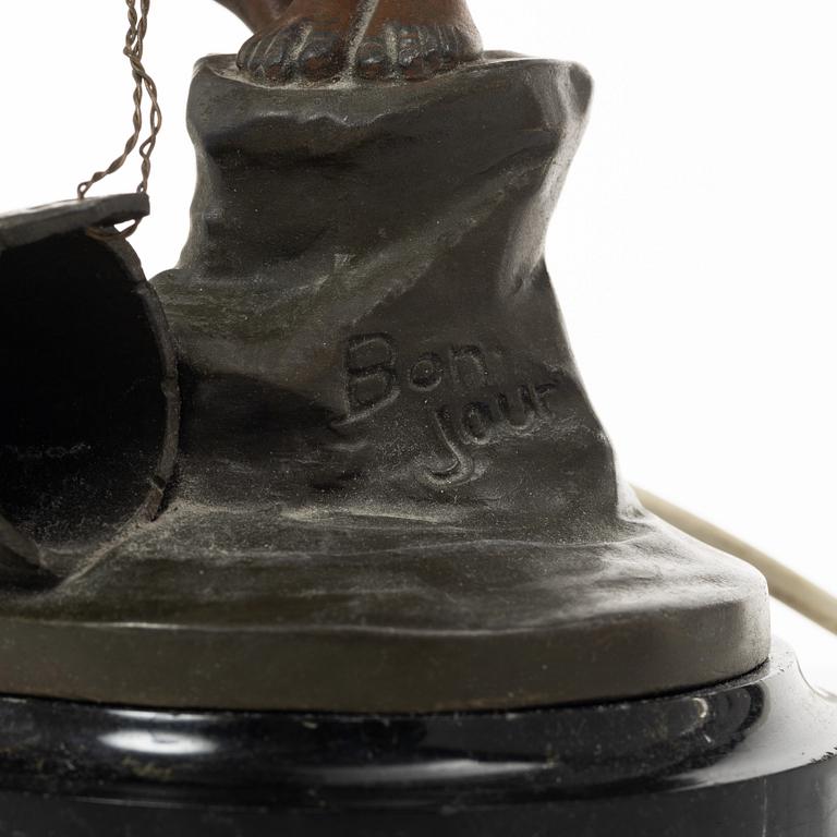 Ludwig Beck, bordslampa, "Bonjour", Art Nouveau, tidigt 1900-tal.