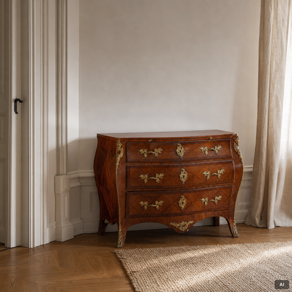 Chest of drawers, second half of the 18th century, Rococo,