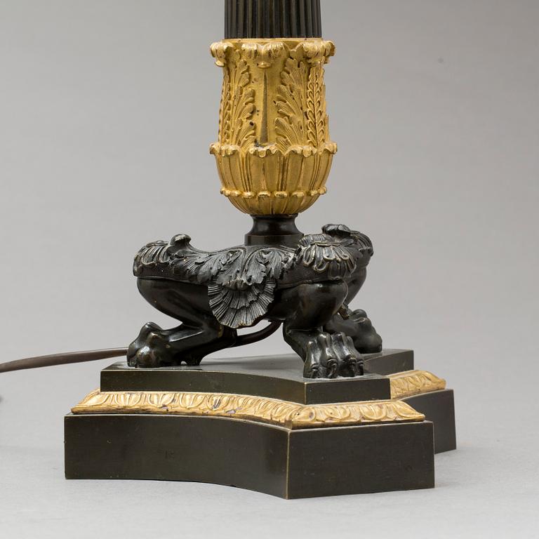 BORDSLAMPA, empirestil, 1800-talets andra hälft.