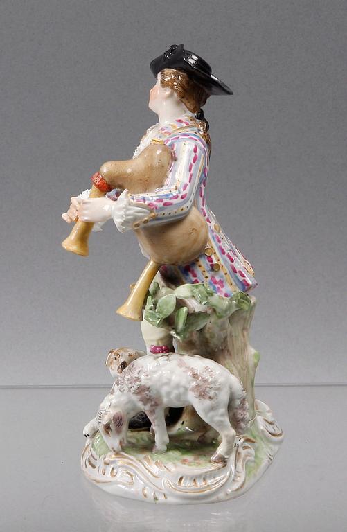 FIGURIN, porslin. Meissen, 1700-tal.