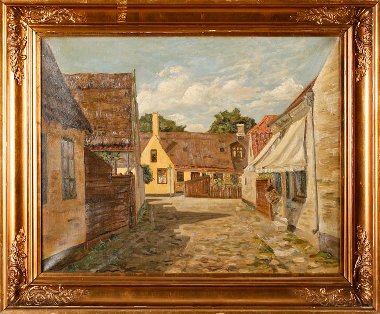 HARALD PRYN, olja på duk, signerad 1918.