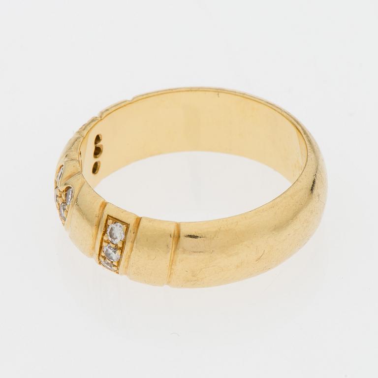 RING, briljantslipade diamanter, 18K guld.