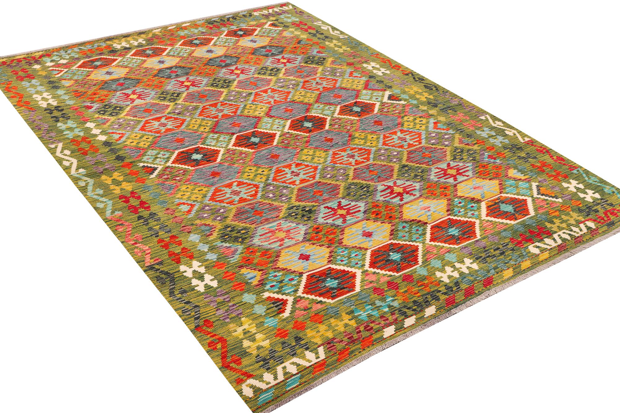 Matta, Afghansk kelim, ca 302 x 215 cm.