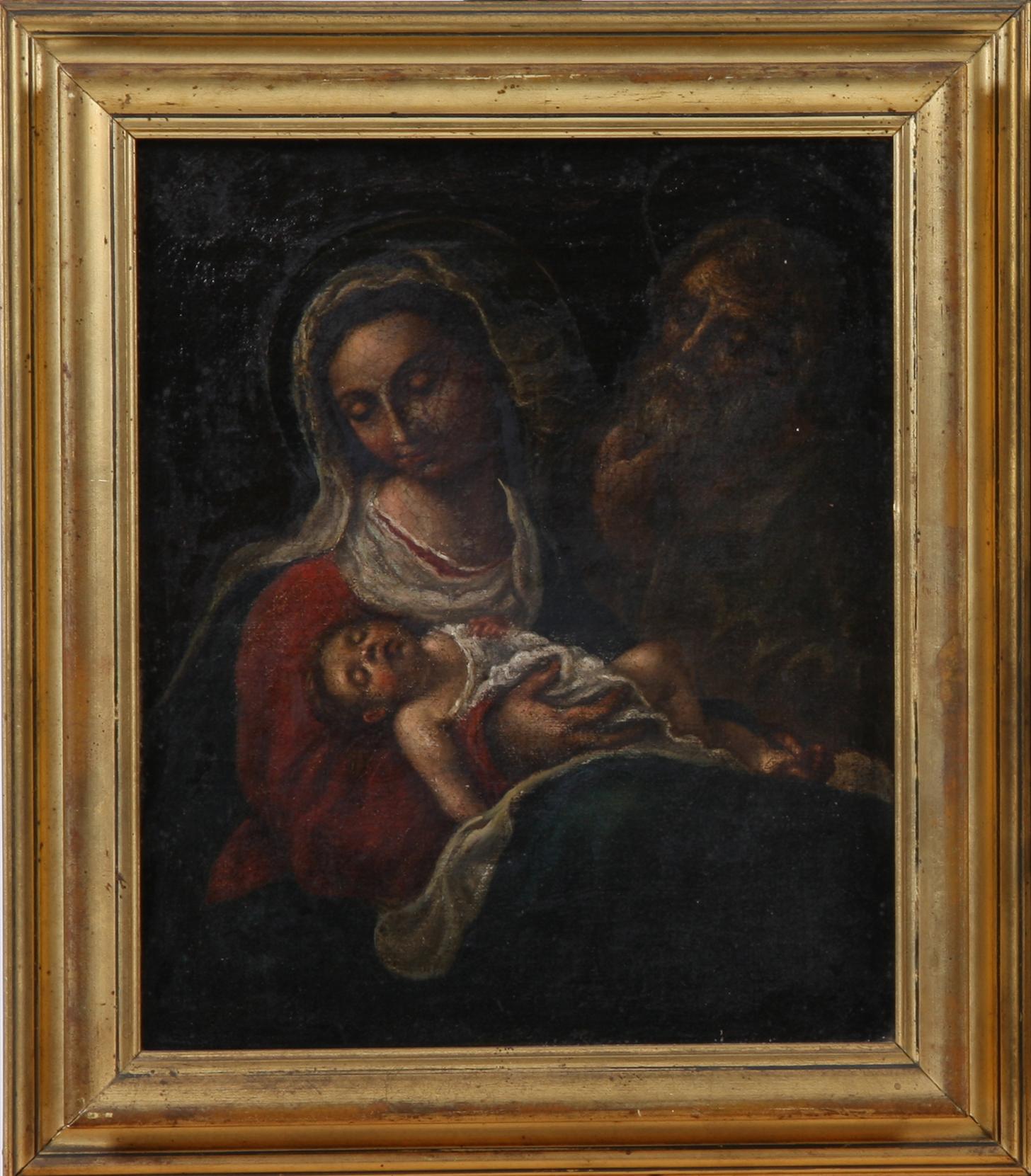 OKÄND KONSTNÄR, olja på duk, 1700/1800-tal.