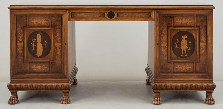 SKRIVBORD samt STOL, Isidor Hörlin, tillskriven, 1920/30-tal.