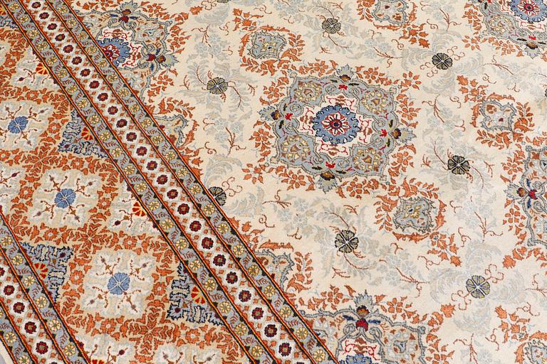 A Keshan carpet, 382 x 280 cm.