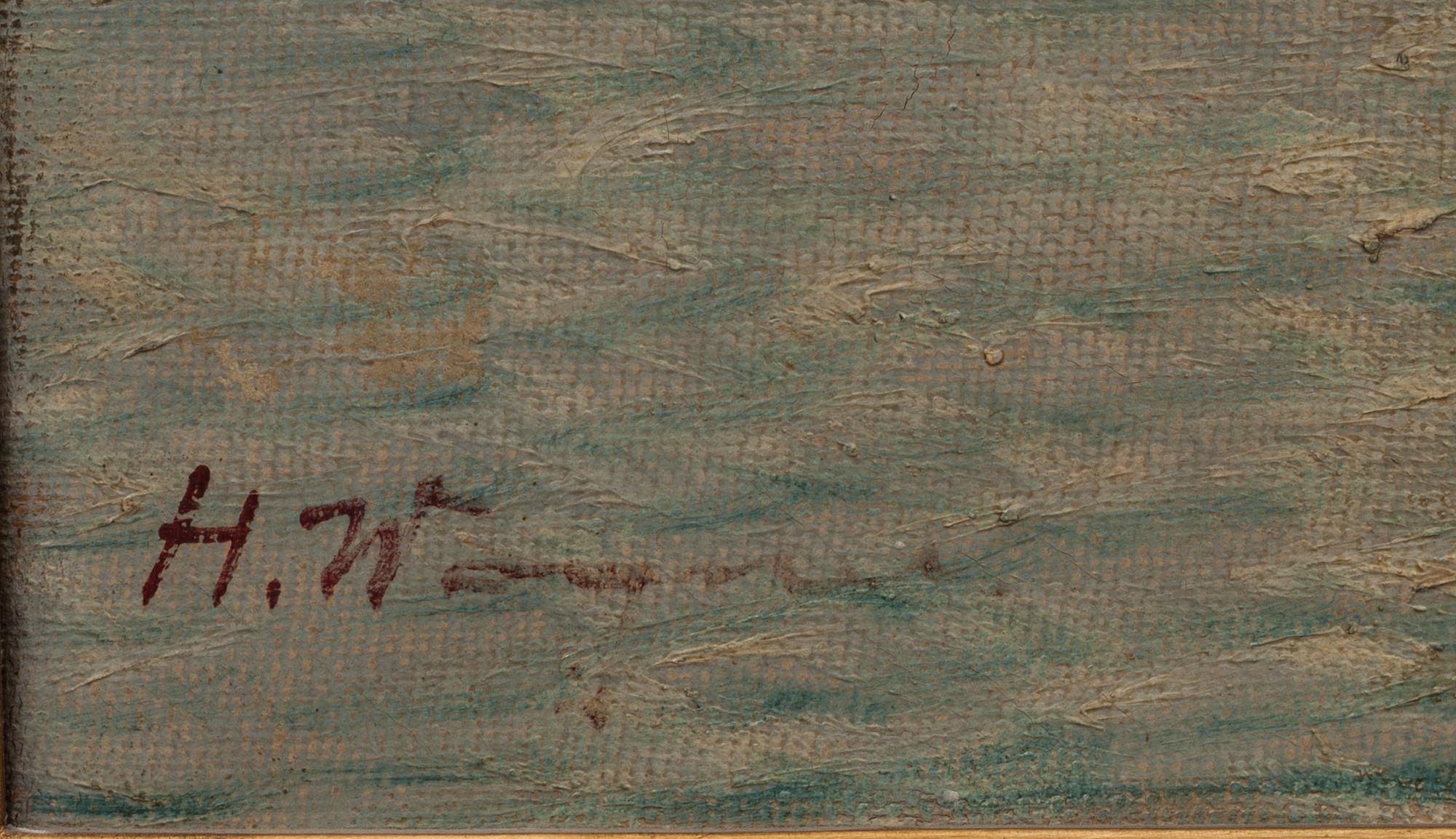 HANS JOHANN WAGNER, olja på duk. Signerad.