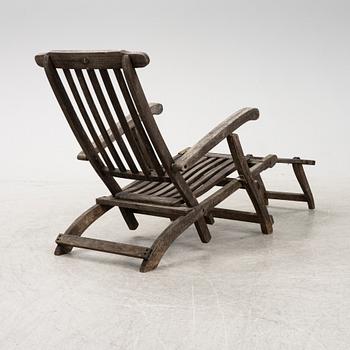 A deck chair, Scandinavian Design Jutlandia, late 20th Century.
