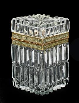 SKRIN, glas och mässing, empire, 1800-talets första hälft.