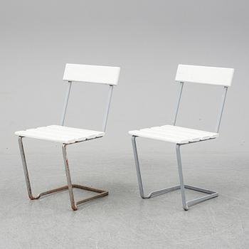 ARTHUR LINDQVIST, a pair of garden chairs, mid 20th Century.