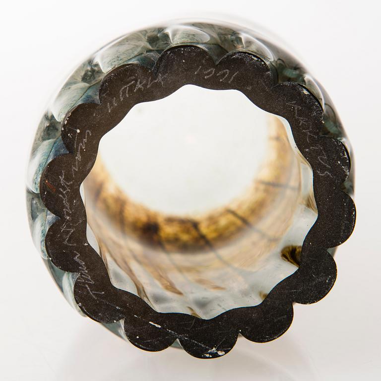 TIINA NORDSTRÖM, a 'Cactus' sculpture signed Tiina Nordström Iittala 1991.