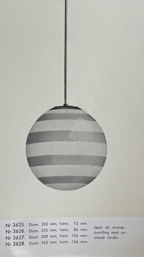 Bröderna Malmströms Metallvarufabrik, a ceiling lamp model "3627", Malmö, 1930s-40s.