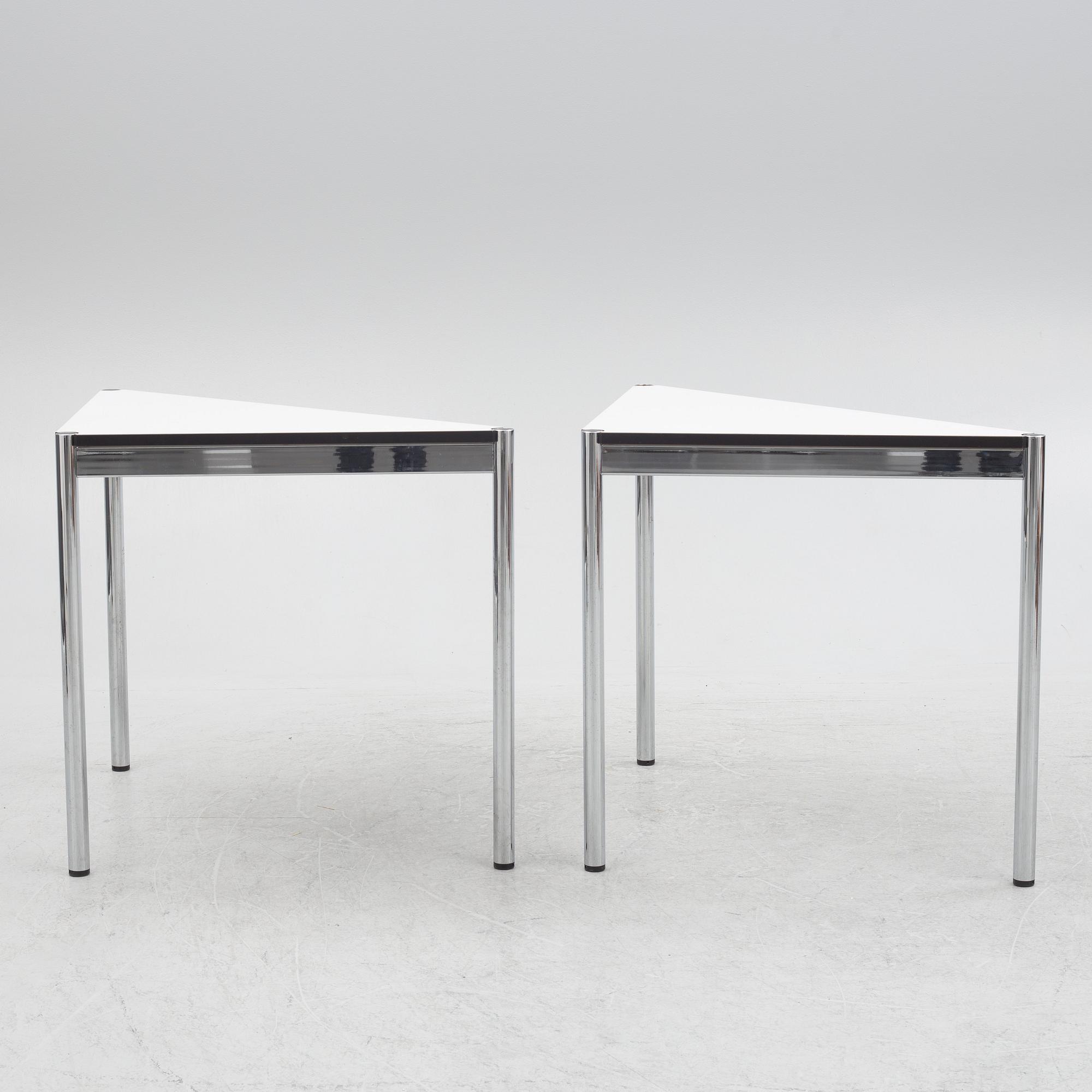 USM Haller, sidobord, 2 ett par.