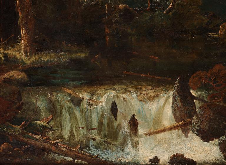 Friedrich August Elsasser, Skogslandskap med vattenfall.