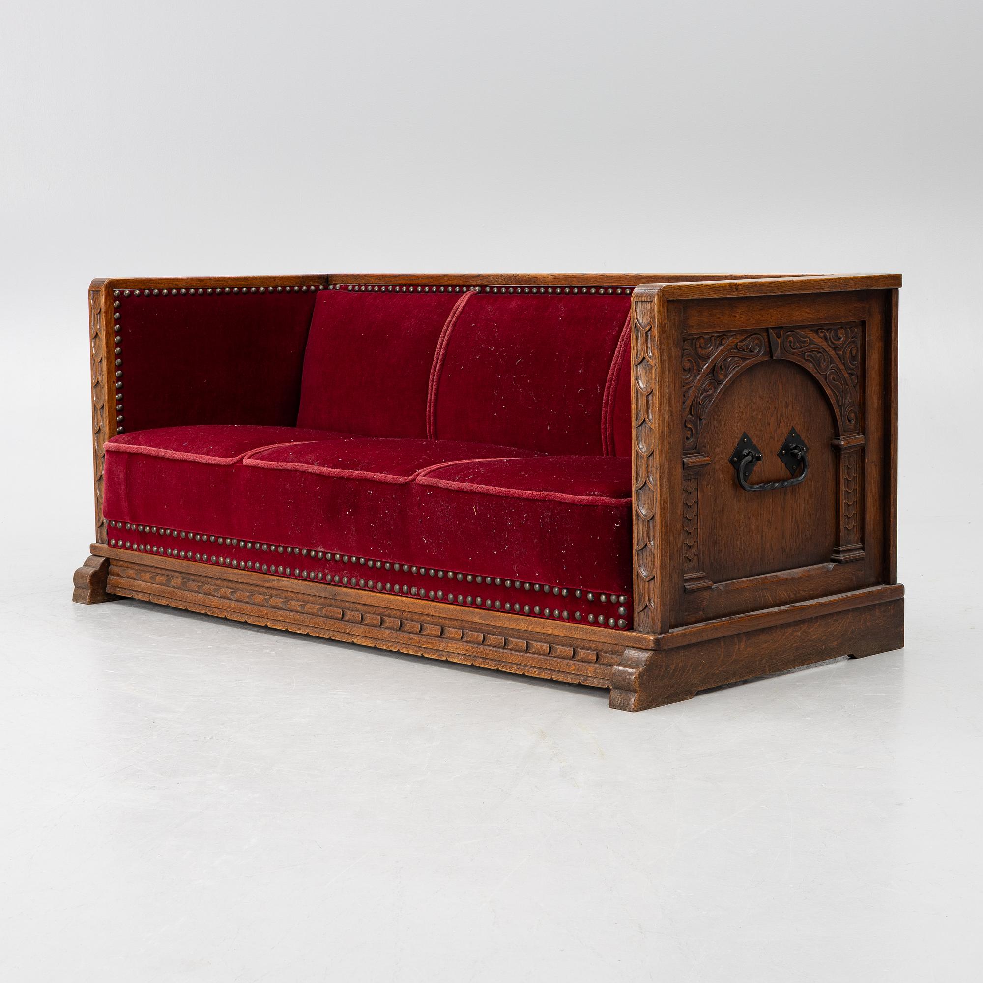 Sofa, Art Nouveau, first half of the 20th century.