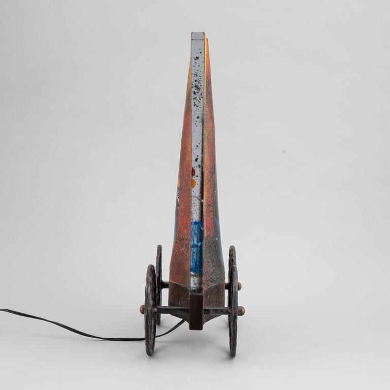 A unique glass sculpture by kjell Engman, Kosta Boda.