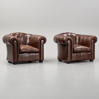 A pair of armchairs, England, Salvale Designs Limited. late 20th century.