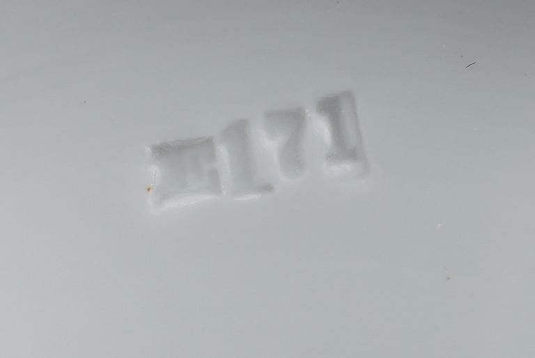 SAMLING SERVISPORSLIN, 8 delar, Meissen, 1900-talets andra hälft.