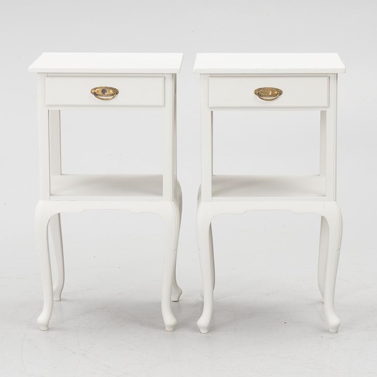 A pair of bedside tables, first half of the 20th century.