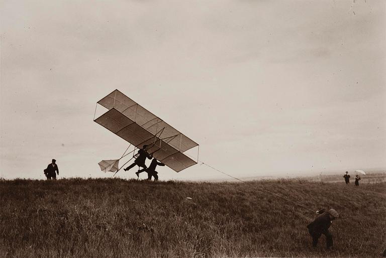 Jacques Henri Lartigue, “Zissou takes off in his ZYX24”, Rouzat, 1910.