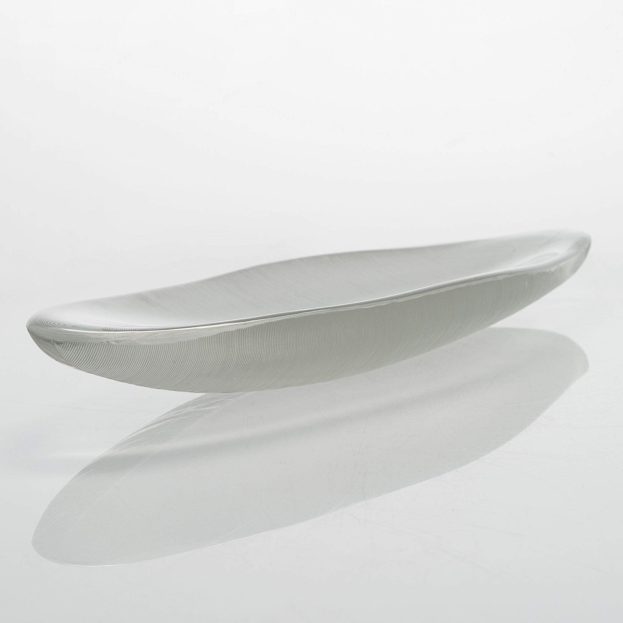 Tapio Wirkkala, a '3869' art object 'Feather' signed Tapio Wirkkala Iittala -55.
