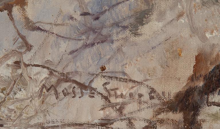 Mosse Stoopendaal, oil on canvas, signed.