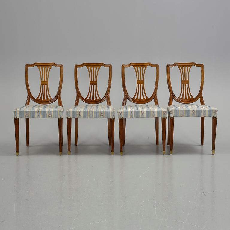 STOLAR, 4 st, Gustaviansk stil, 1900-talets tredje kvartal.