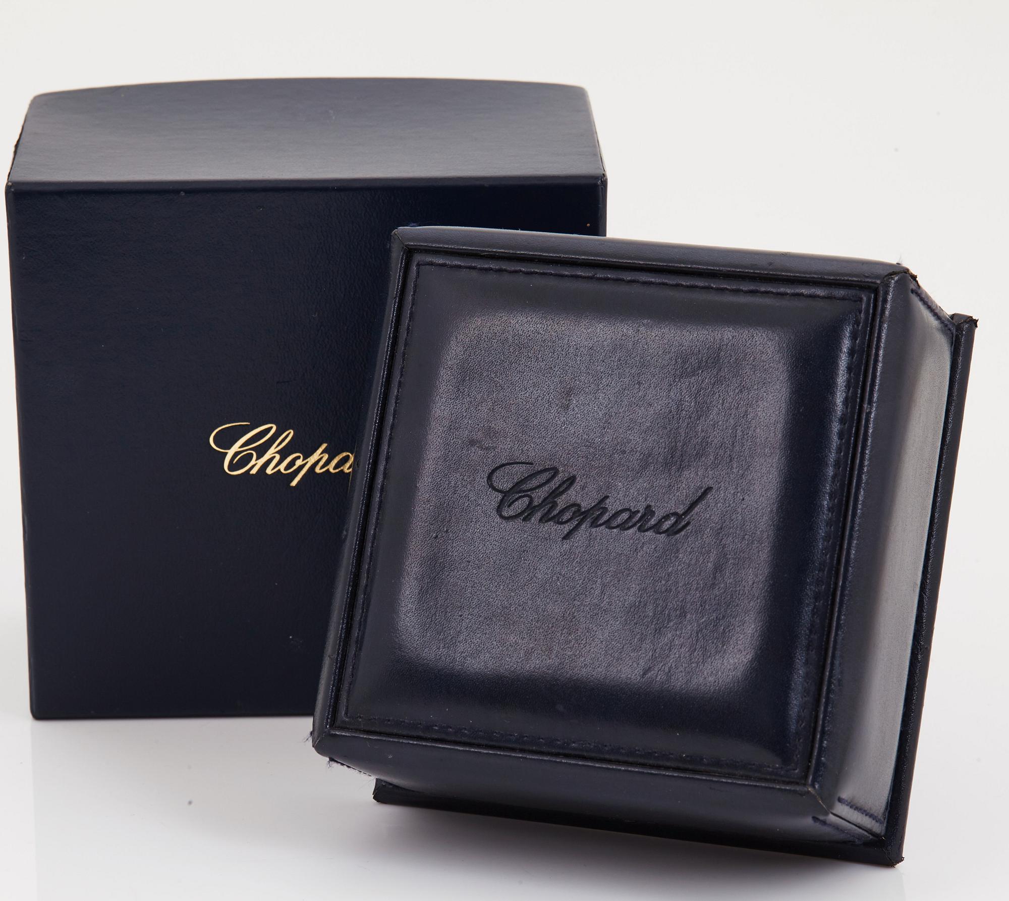 CHOPARD, örhängen"Happy Diamonds" med briljantslipade diamanter.