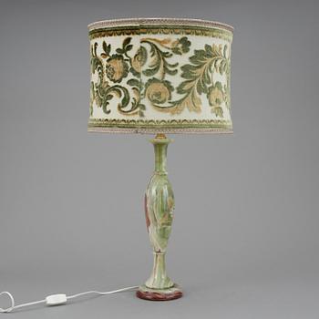 BORDSLAMPA, onyx, enligt uppgift Italien, 1900-tal.