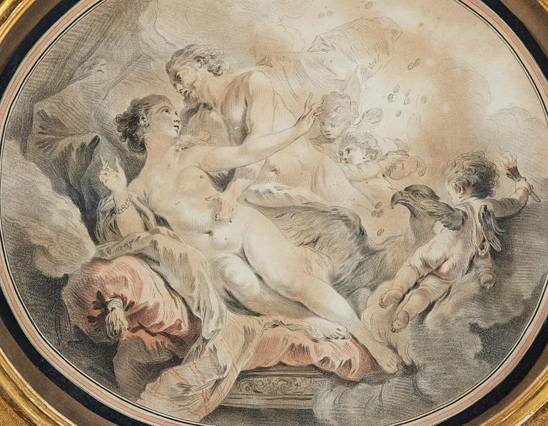 Francois Boucher, circle of/follower of, Love scenes, a pair.