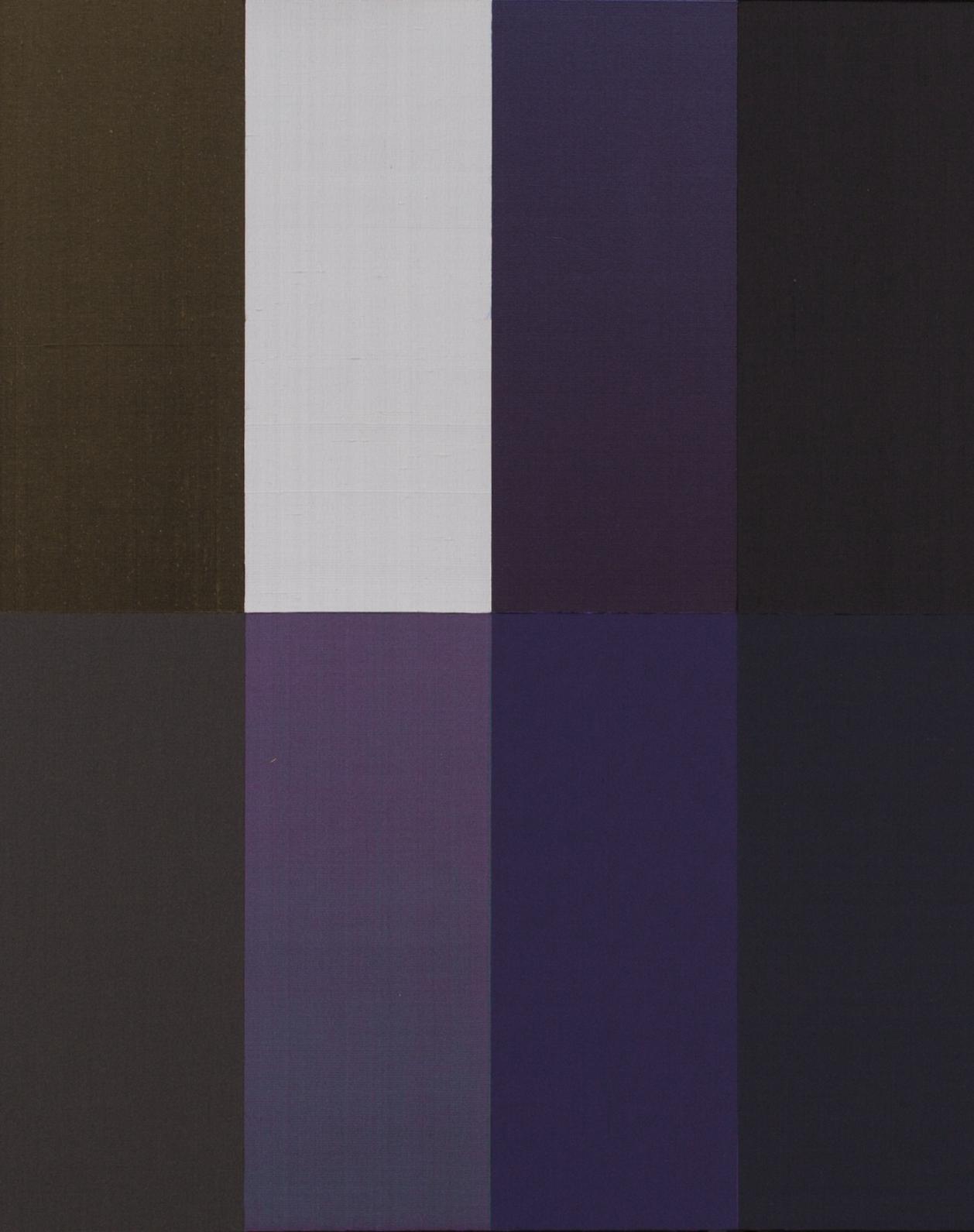 KRISTIINA WIHERHEIMO
Color Herbarium nro 12, 2010-12. 
Silke på HDF-skiva, 40x50 cm.