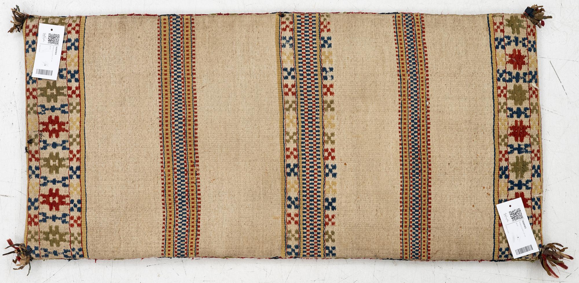 Åkdyna, krabbasnår och dukagång. ca 98 x 47 cm, Färs härad, 1800-talets mitt.