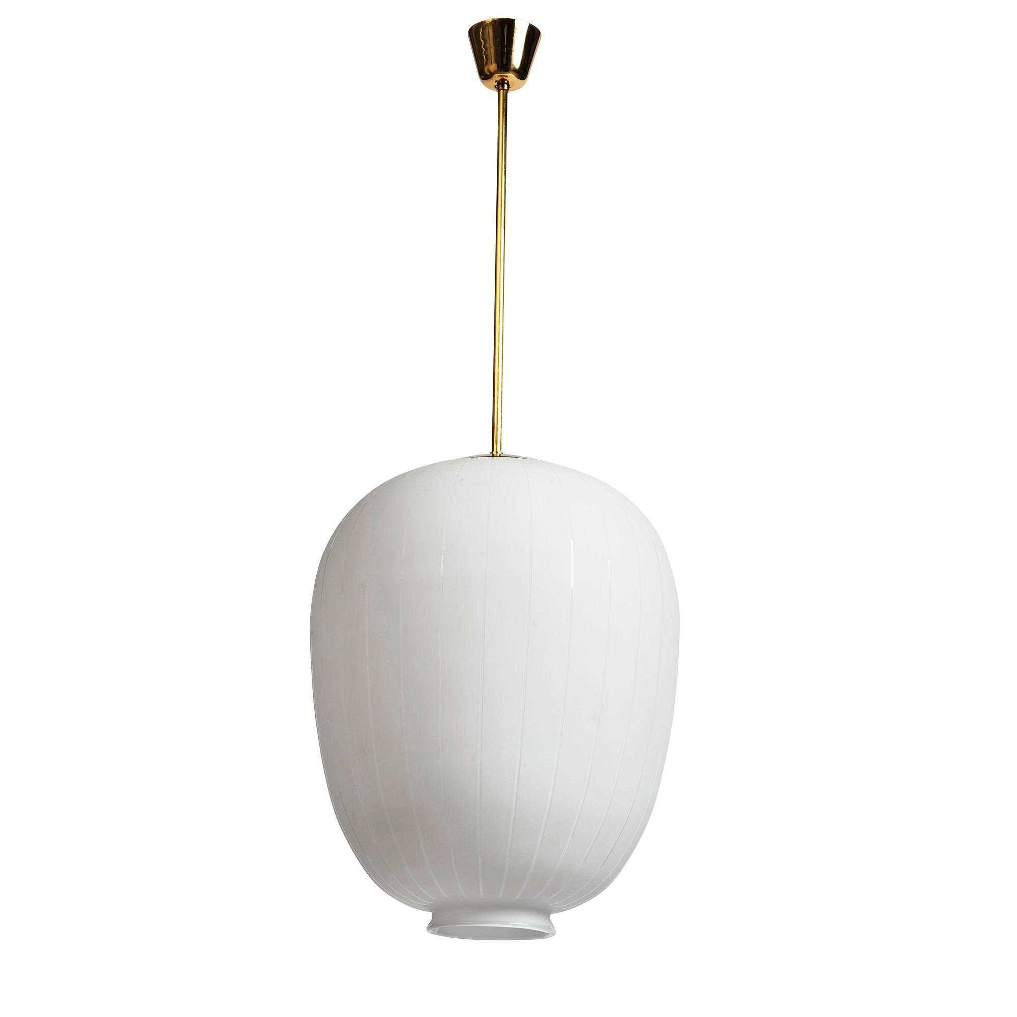 Harald Notini, taklampa, variant av modell "11475 & 11905", Arvid Böhlmarks Lampfabrik, 1940-tal.