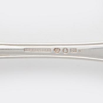 A Swedish Silver Cutlery, model 'Svensk Spetsig', mark of CG Hallberg, some Stockholm 1906  (147 pieces,).