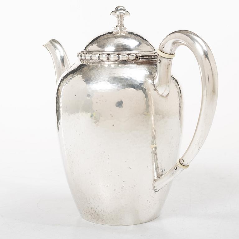 Karl Anderson, Coffee pot, silver, Stockholm 1918.