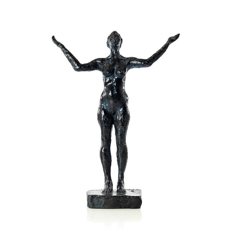 Gudmar Olovson, sculpture. Signed. Numbered. Foundry mark. Bronze, height 47.5 cm, length 35 cm.