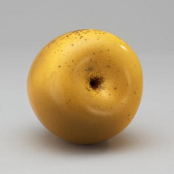 Hans Hedberg, A Hans Hedberg faience apple, Biot, France.