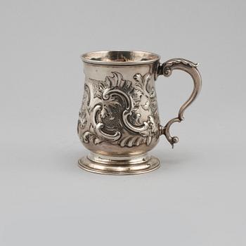 MUGG, silver, John Swift, London, England, 1765, vikt 209 gram.