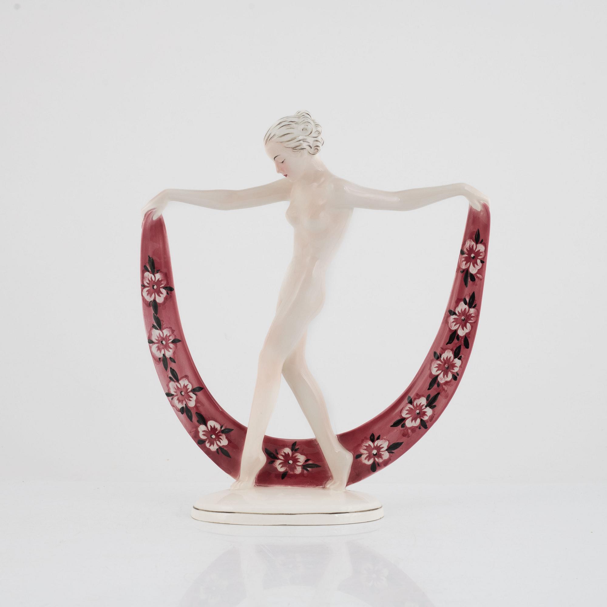 A porcelain figurine, Hertwig & Co (Katzhutte), Germany, 1930's.