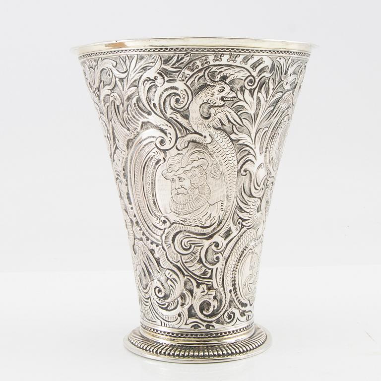 Anders Rönnow, pokal silver, Helsingborg 1784.