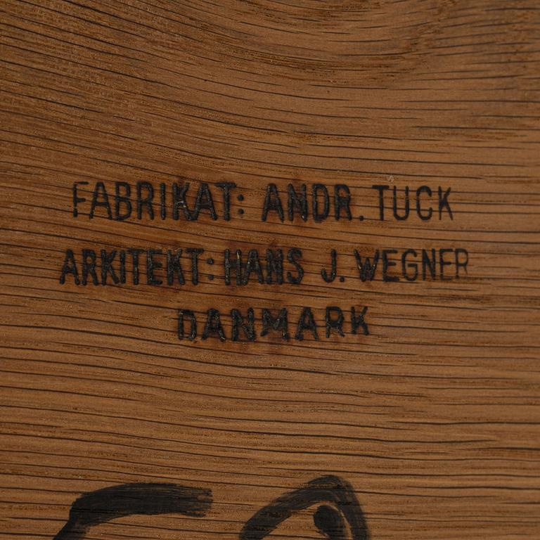 Hans J Wegner, dining table, "Sawbuck Table AT-303", Andreas Tuck, Denmark 1950s-60s.