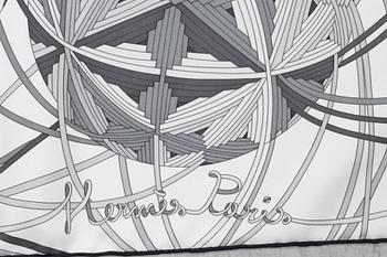 Hermès, a 'L'Art du Temari' silk scarf.