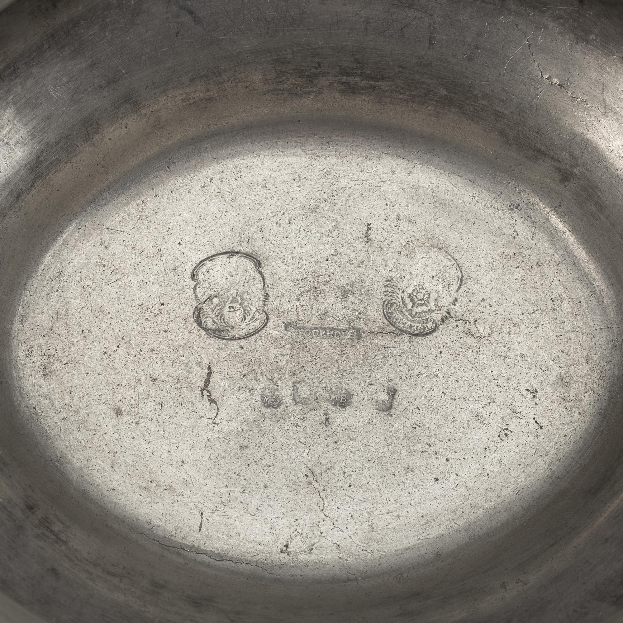 A late Gustavian pewter tureen by C G Malmborg.