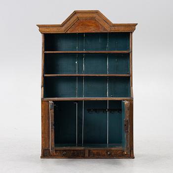 Hanging cabinet, folk art, late Baroque, 18th century.