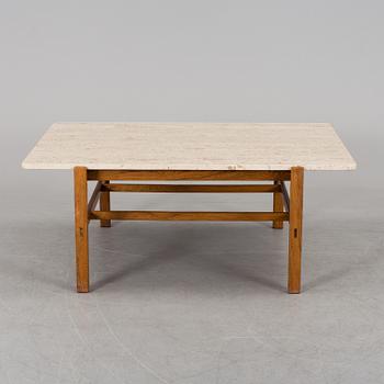 INGE DAVIDSON, soffbord, travertin, 1960-tal.