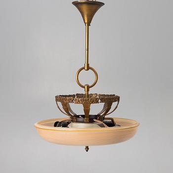 An Art Deco ceiling lamp, 1920s/30s.