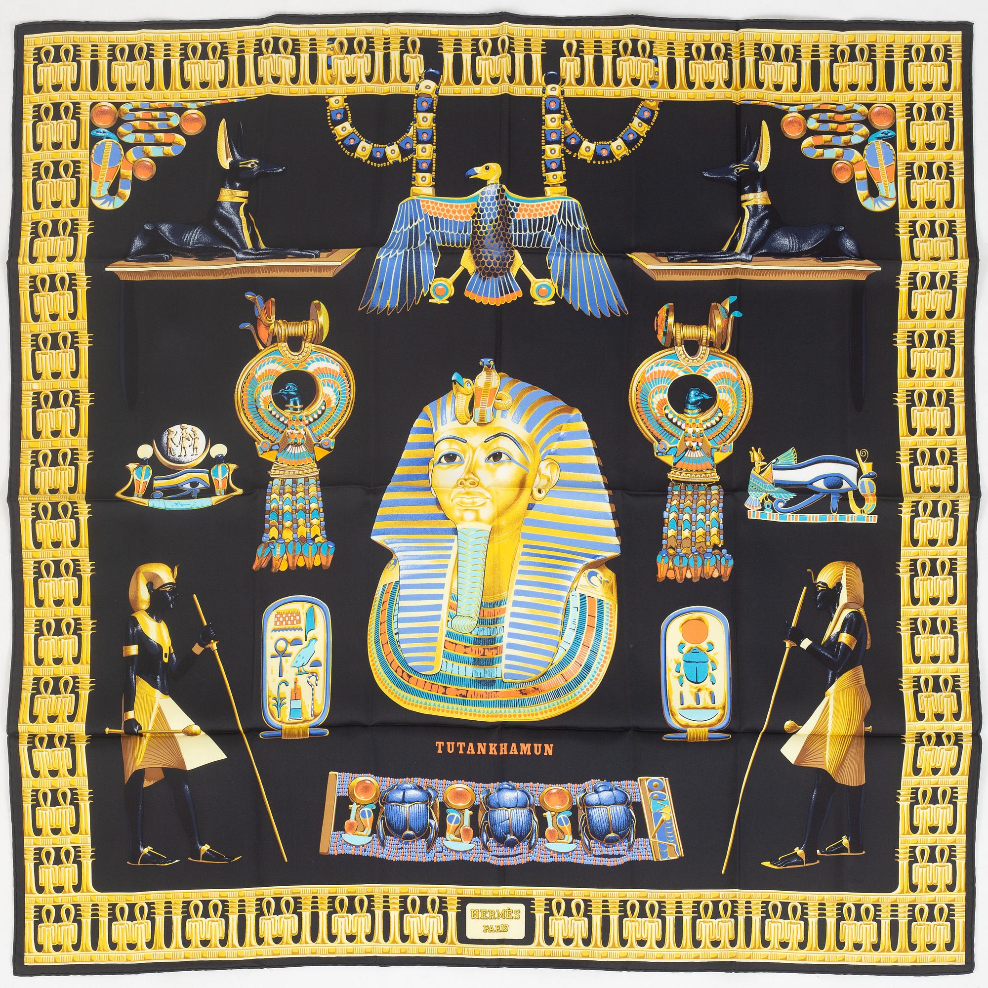 Hermès, scarf, "Tutankhamun".