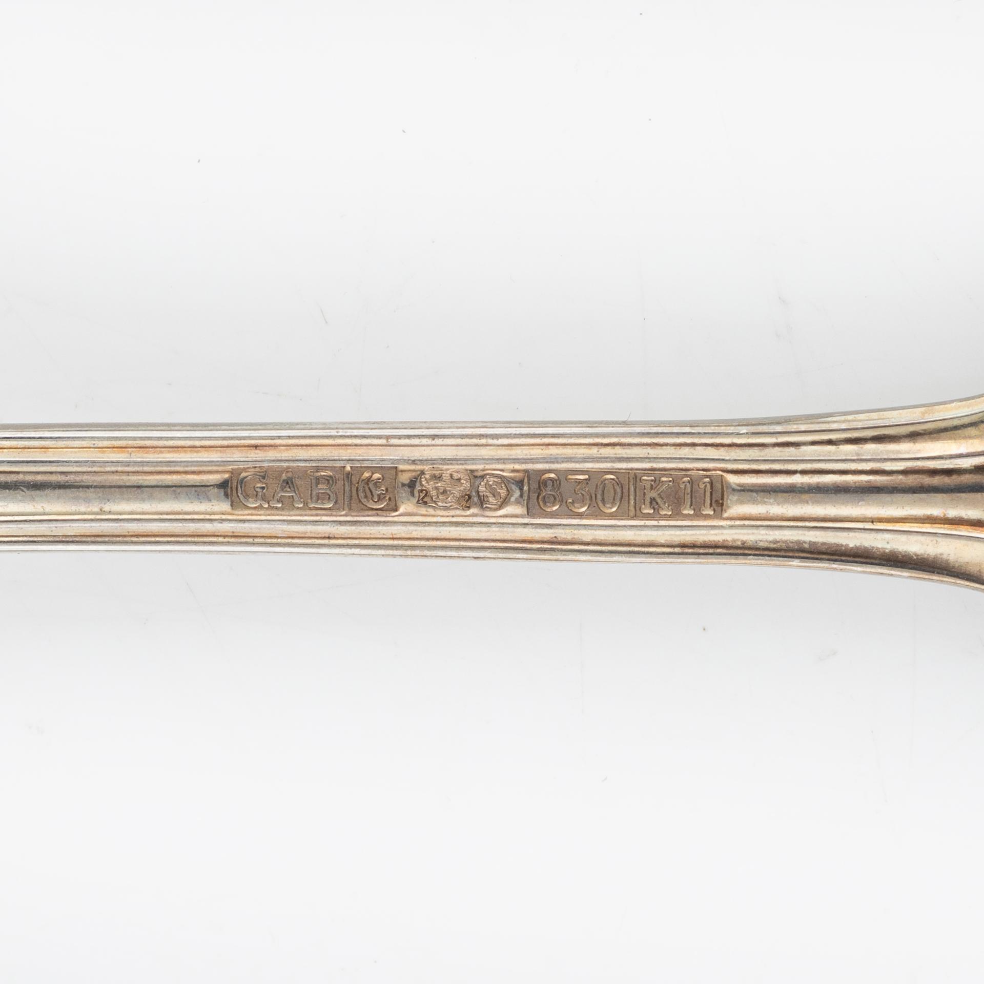 36 pieces of silver cutlery, Vienna, Austria, early 20th Century and GAB MEMA, Eskilstuna, 2007-08.