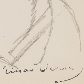Einar Jolin, pencil, stamped signature.